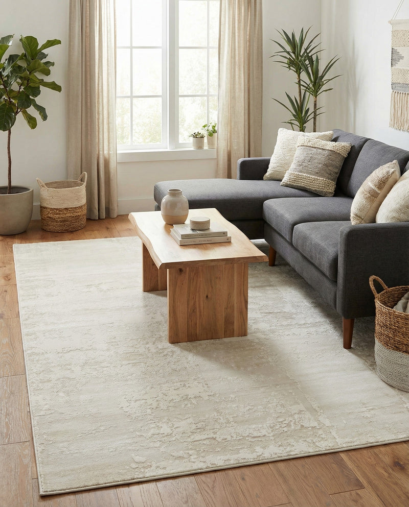 Bloomsbury Elegance Collection Area Rug -  Belgravia Rectangle Ivory  lifestyle 24