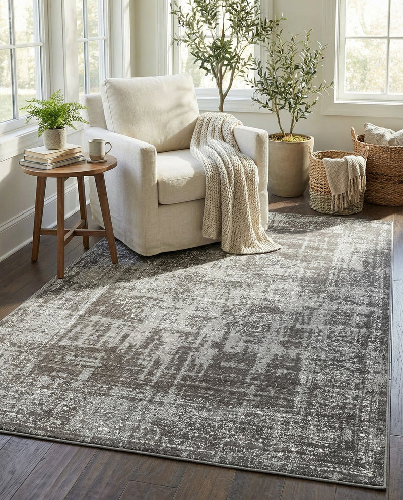 Copenhagen Comfort Collection Area Rug -  Helsingør Rectangle Dark Gray  lifestyle 36
