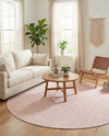 Jill Zarin Sedona Oasis Outdoor Collection Area Rug - Coconino (Pink Roses) Round Pink Roses  lifestyle 17