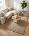 Cozy Comfort Shag Collection Area Rug - Haven (Khaki) Rectangle Khaki  lifestyle 10
