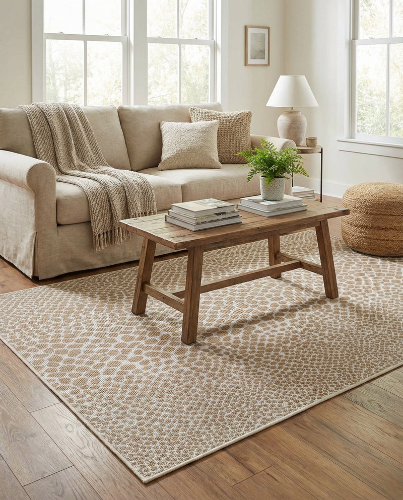 Urban Oasis Rugs Collection Area Rug -  Terrace (Dark Beige) Rectangle Dark Beige  lifestyle 5