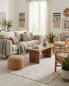 Desert Nomad Terrace Collection Area Rug - Sahara (Pink) Rectangle Pink  lifestyle 4