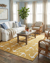 Seaside Haven Rugs Collection Area Rug - Sapphire (Yellow) Rectangle Yellow  lifestyle 8