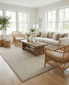 Terrace Fringe Collection Area Rug - Patio Rectangle Beige  lifestyle 9