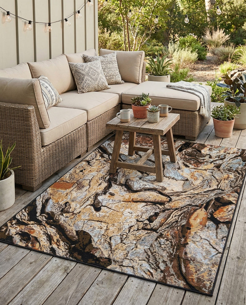 Urban Terrace Collection Area Rug -  Horizon Rectangle Multi  lifestyle 18