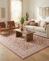 Tribal Terrace Treasures Collection Area Rug -  Incan Isle (Rust Red) Rectangle Rust Red  lifestyle 11