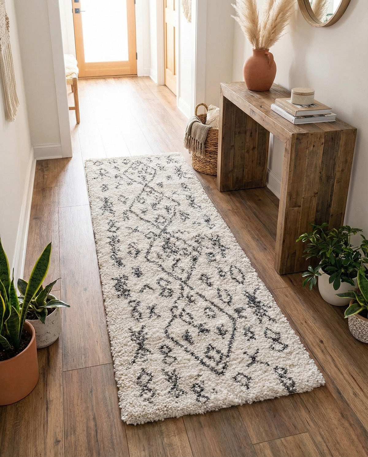 Casablanca Comfort Collection Area Rug - Sahara Runner Pure Ivory  lifestyle 63