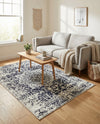 Georgetown Rugs Collection Area Rug - Dupont (Blue) Rectangle Blue  lifestyle 17