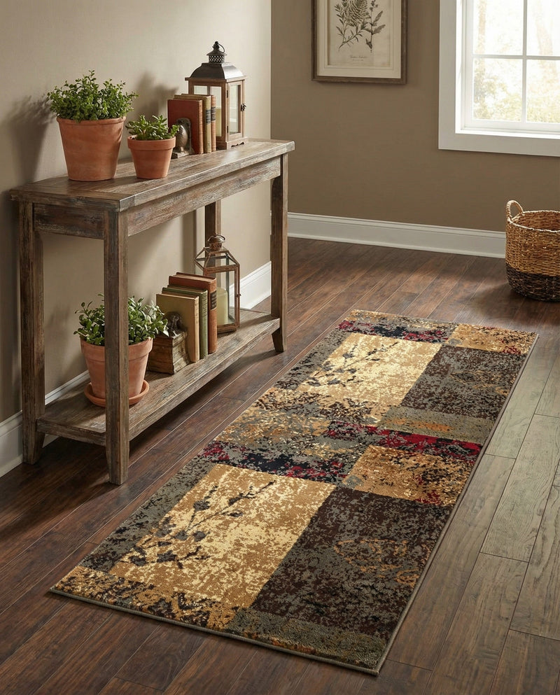 Bistro Lounge Collection Area Rug -  Lungo Runner Beige  lifestyle 61
