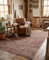 Sahara Essence Collection Area Rug - Oasis (Brown) Rectangle Brown  lifestyle 15