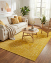 Marrakesh Lattice Collection Area Rug - Casablanca (Yellow) Rectangle Yellow  lifestyle 6