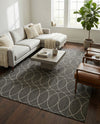 Savannah Pergola Collection Area Rug -  Pavilion (Charcoal) Rectangle Charcoal  lifestyle 7
