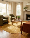 Bloomsbury Elegance Collection Area Rug -  Kensington (Yellow) Octagon Yellow  lifestyle 57
