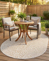 Urban Oasis Rugs Collection Area Rug -  Terrace (Dark Beige) Oval Dark Beige  lifestyle 60