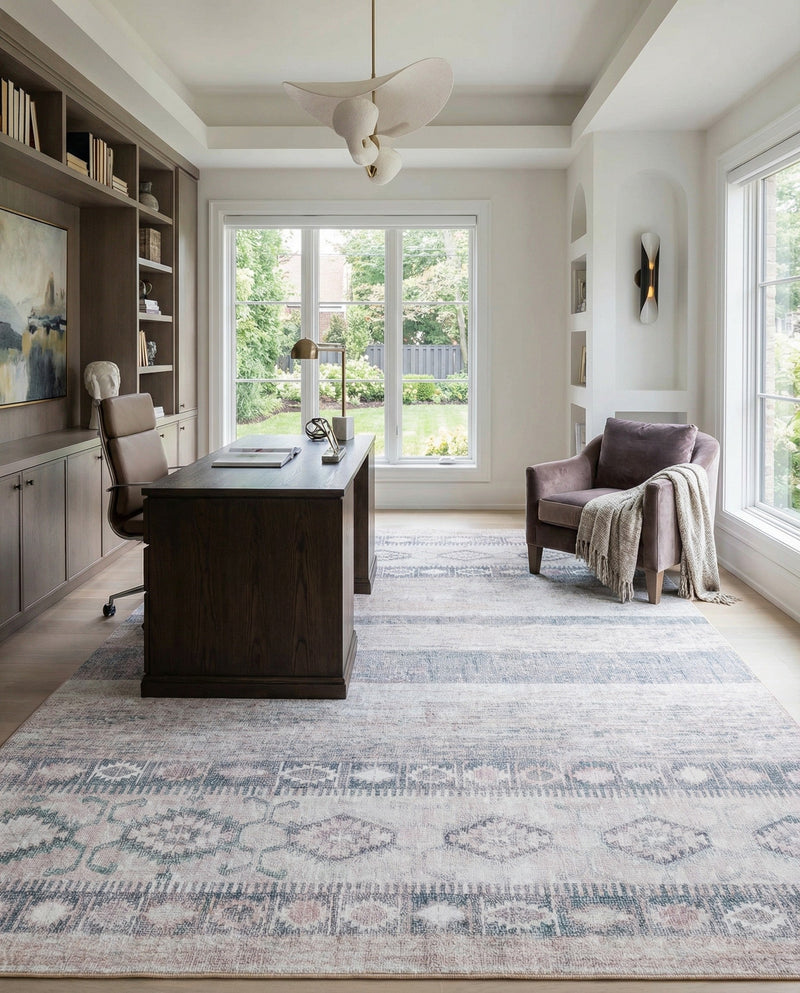 Heritage Elegance Collection Area Rug -  Edinburgh Rectangle Gray  lifestyle 44
