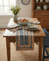 Woven Udaipur Collection Area Rug - Sahara Table Runner Blue and Natural  lifestyle 61