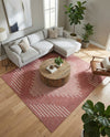Urban Terrace Collection Area Rug -  Chelsea (Rust Red) Square Rust Red  lifestyle 62