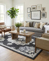 Beverly Grove Collection Area Rug - Melrose (Charcoal) Rectangle Charcoal  lifestyle 7