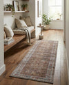 Vintage Memories Collection Area Rug -  Reverie Runner Rust Red and Brown  lifestyle 38