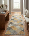 Urban Terrace Collection Area Rug - Metropolis Runner Gray  lifestyle 55
