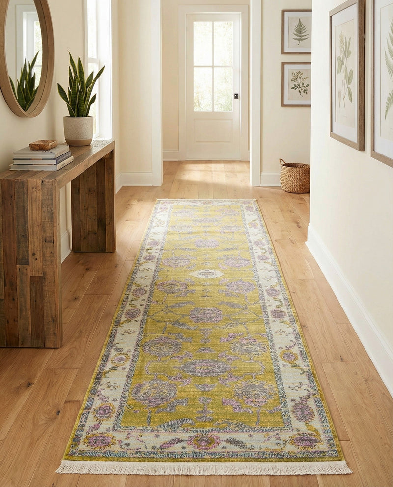 Arcadia Rugs Collection Area Rug - Eden (Green) Runner Green  lifestyle 54