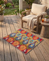 Urban Terrace Collection Area Rug -  Compass Rectangle Multi  lifestyle 39
