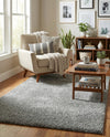 Cozy Comfort Shag Collection Area Rug - Haven (Cloud Gray) Square Cloud Gray  lifestyle 31