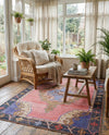 Heritage Elegance Collection Area Rug -  Winterthur (Pink) Rectangle Pink  lifestyle 10