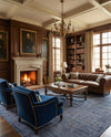 Berkshire Estate Collection Area Rug - Windsor (Blueberry) Square Blueberry  lifestyle 50