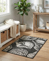 Seaside Haven Rugs Collection Area Rug -  Lighthouse (Black and White) Rectangle Black and White  lifestyle 4