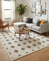 Monochrome Collection Area Rug -  Quartz Rectangle Black and White  lifestyle 8