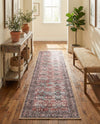 Heritage Elegance Collection Area Rug -  Hampton Runner Antique Red  lifestyle 69