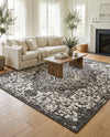 Urban Oasis Rugs Collection Area Rug -  Penthouse (Charcoal Gray) Square Charcoal Gray  lifestyle 28