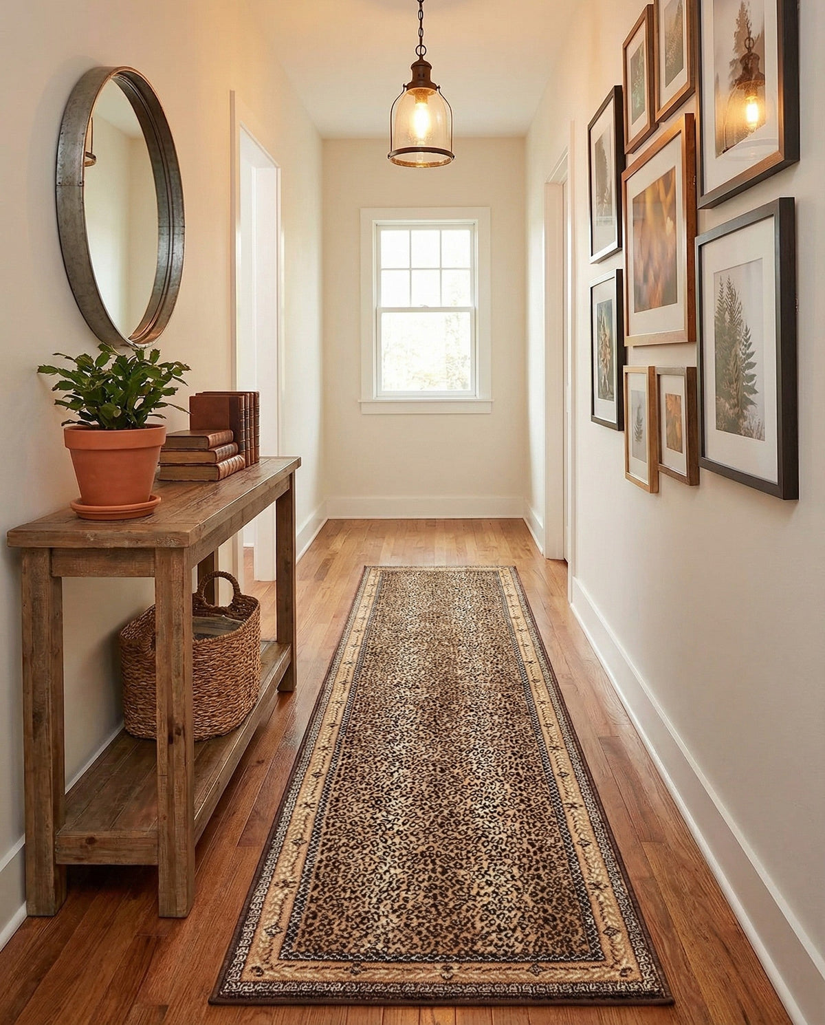 Savannah Sojourn Collection Area Rug -  Limpopo Runner Brown  lifestyle 34