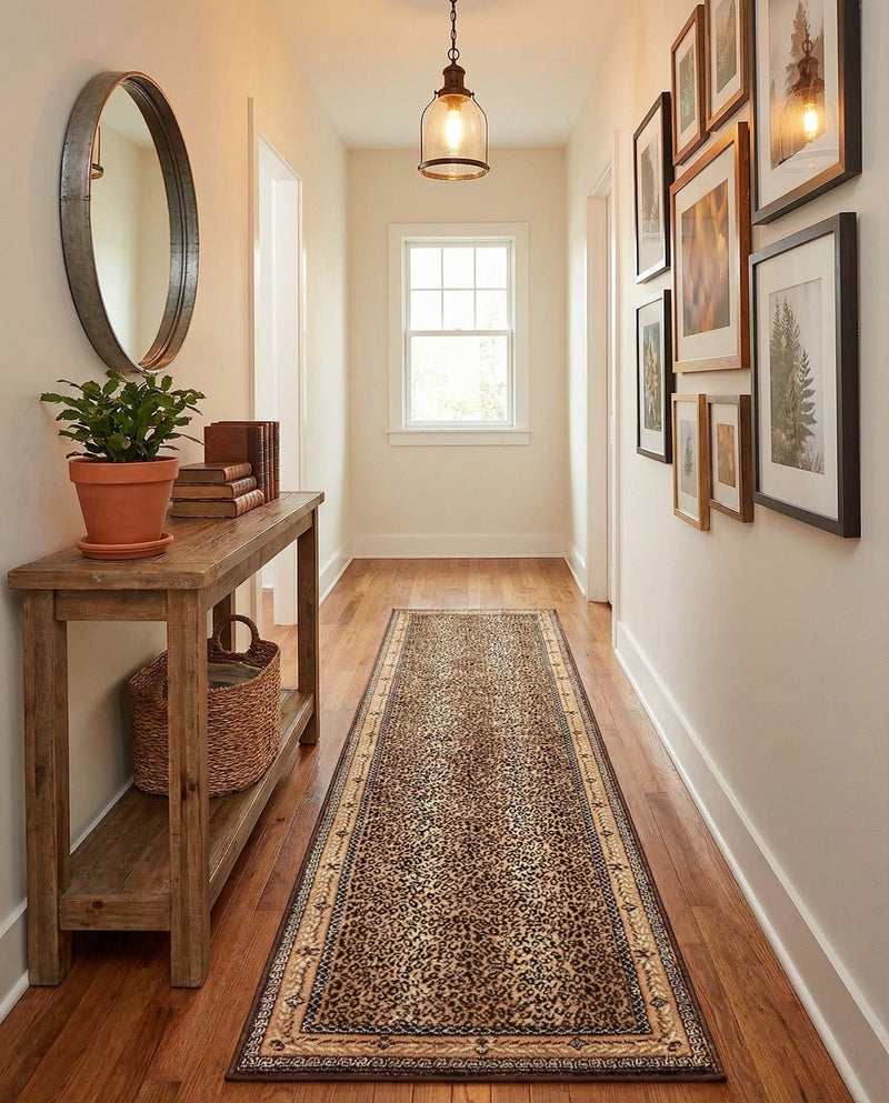 Savannah Sojourn Collection Area Rug -  Limpopo Runner Brown  lifestyle 34