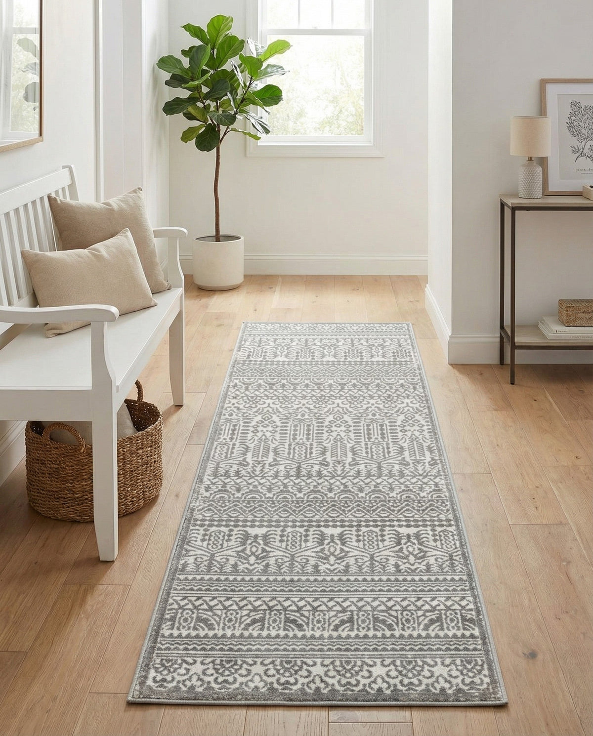 Metro Heights Collection Area Rug -  Chelsea Runner Gray  lifestyle 127