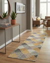 Urban Terrace Collection Area Rug - Metropolis Runner Gray  lifestyle 56