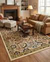 Tabriz Tapestry Collection Area Rug - Sahand (Cream) Rectangle Cream  lifestyle 13
