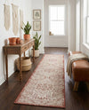 Tribal Terrace Treasures Collection Area Rug - Mayan Marina (Rust Red) Runner Rust Red  lifestyle 51