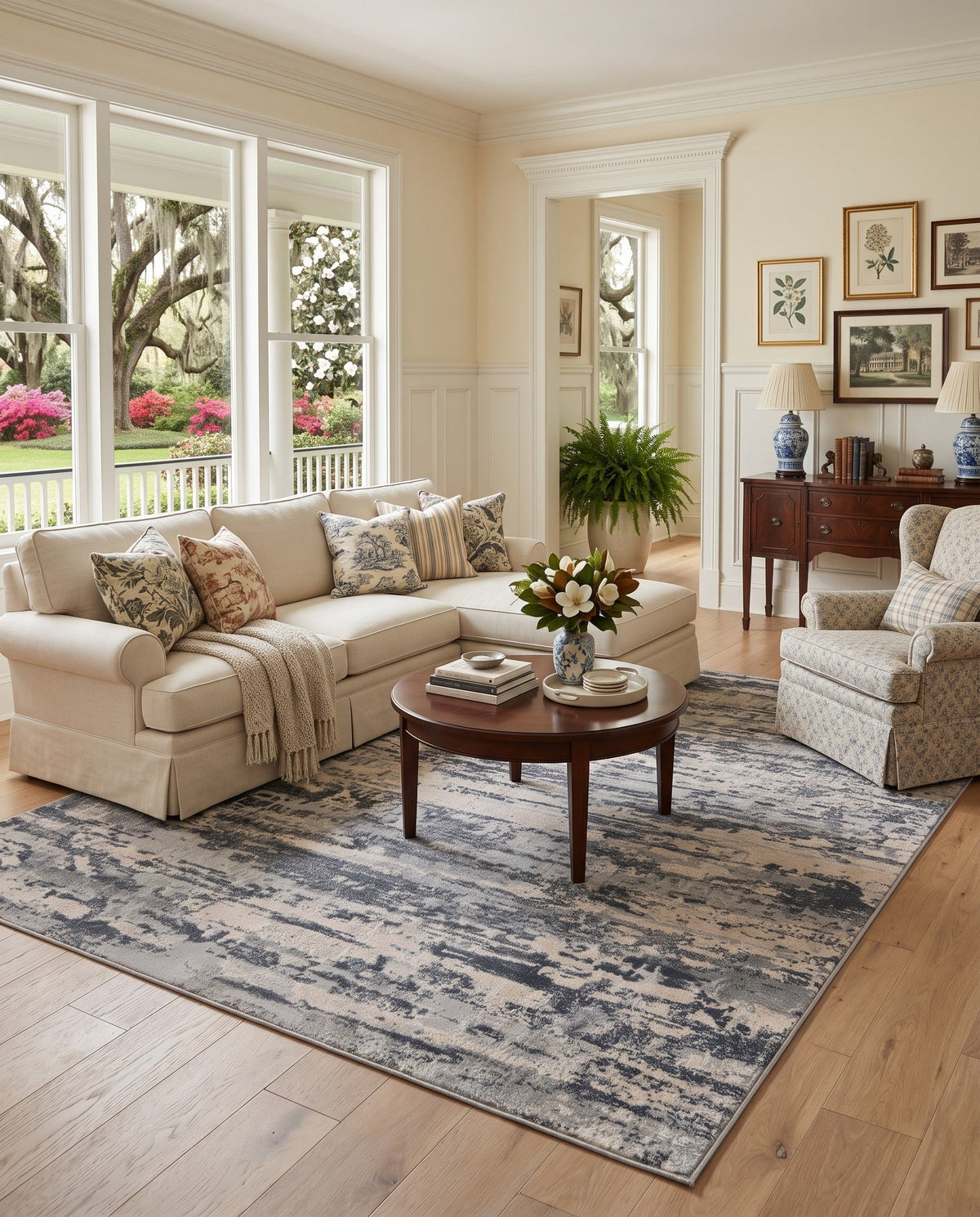 Aegean Elegance Collection Area Rug - Mesa Rectangle Gray  lifestyle 40