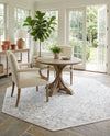 Coastal Haven Collection Area Rug - Seabreeze (Gray) Octagon Gray  lifestyle 42