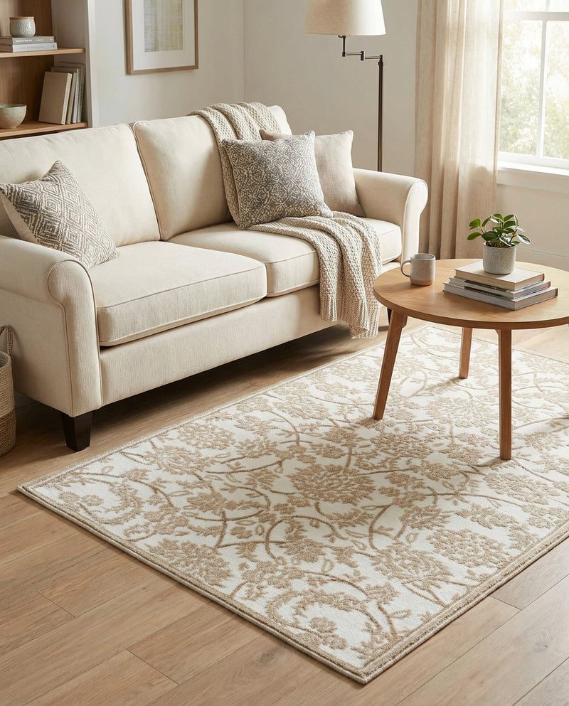 Andes Summit Collection Area Rug -  Chimborazo Rectangle Snow White  lifestyle 19