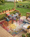 Urban Terrace Collection Area Rug -  Terrace Square Multi  lifestyle 47
