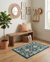 Adriana Terrace Collection Area Rug -  Positano (Navy Blue) Rectangle Navy Blue  lifestyle 22