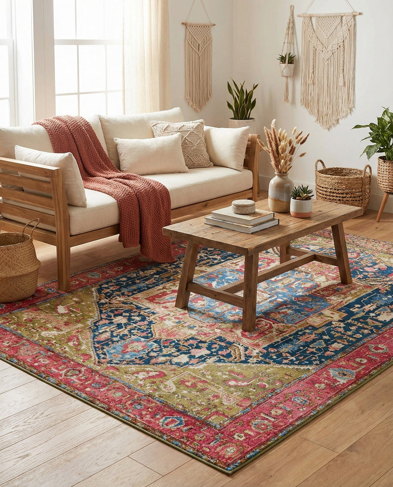 Patio Heritage Collection Area Rug -  Sanctuary Rectangle Multi  lifestyle 43