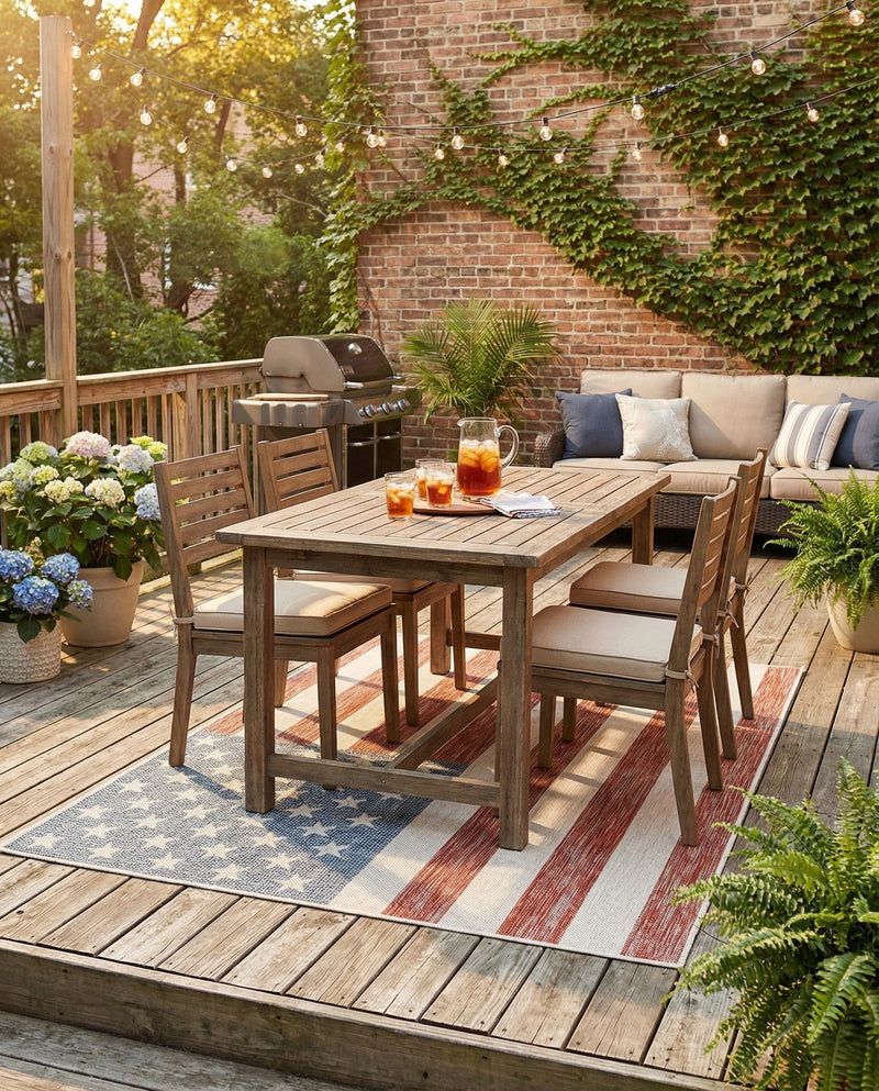 Urban Oasis Rugs Collection Area Rug -  Boardwalk Rectangle Red  lifestyle 20