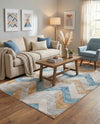 Dresden Elegance Collection Area Rug -  Bautzen Rectangle Blue  lifestyle 15