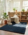 Eternal Plush Oasis Collection Area Rug -  Tranquility (Cobalt) Rectangle Cobalt  lifestyle 27