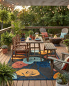 Caribbean Terrace Collection Area Rug -  Grenada Rectangle Charcoal  lifestyle 13