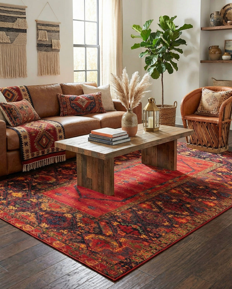 Safari Escape Rugs Collection Area Rug - Serengeti Rectangle Multi  lifestyle 24